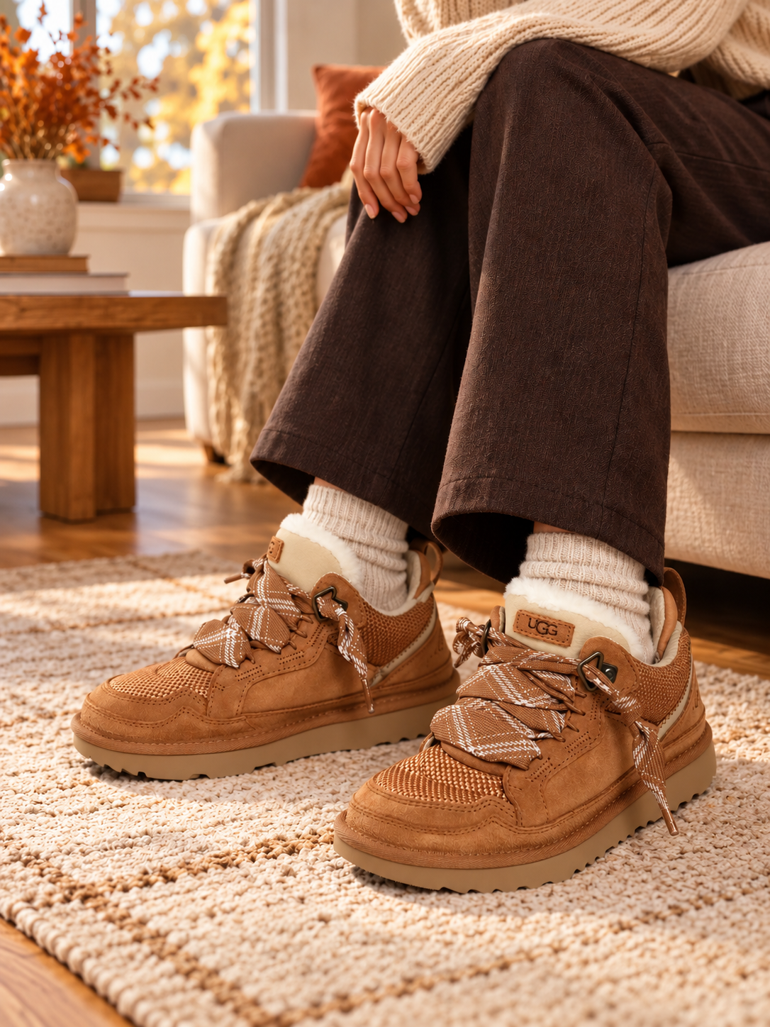 Slipper on the inside. Sneaker on the outside.
